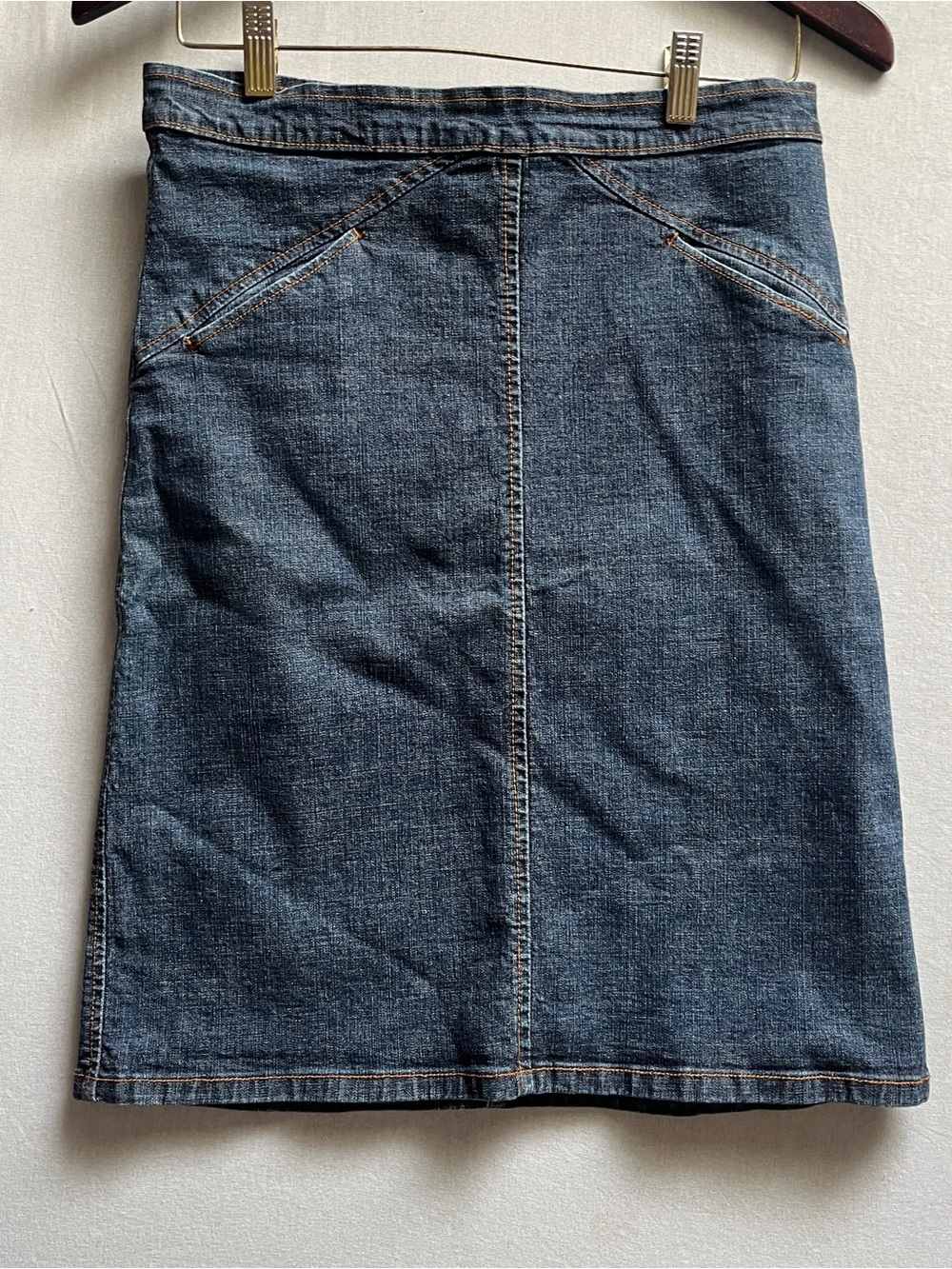 Design Club Classic Dark Wash Denim Skirt M